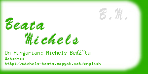 beata michels business card